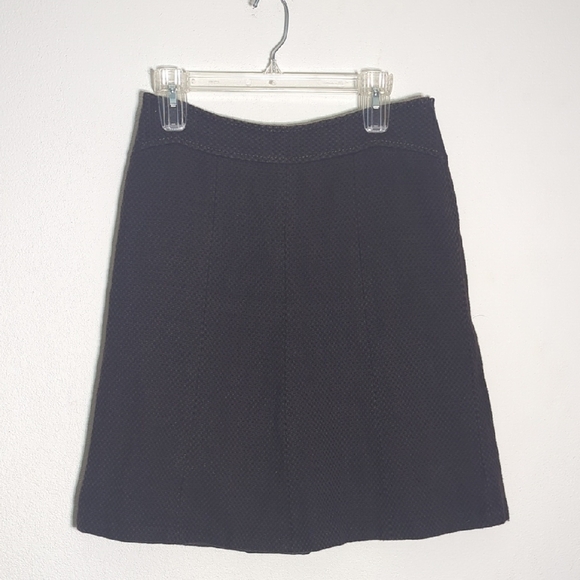 Ann Taylor Dresses & Skirts - Ann Taylor Womens Skirt Italian Virgin Wool Tweed A Line Dark Charcoal Size‎ 8